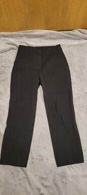 Spanx Polished Ankle Slim Pants Women XS Petite Black Stretch 20365Q Office